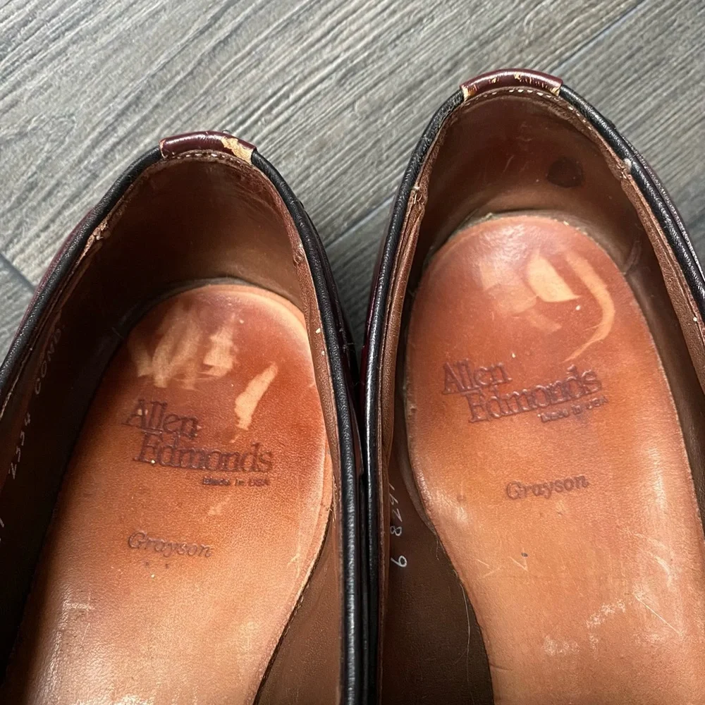 Allen Edmonds Grayson Dress Tassel Loafers Brown Slip-On Men’s Size 10B